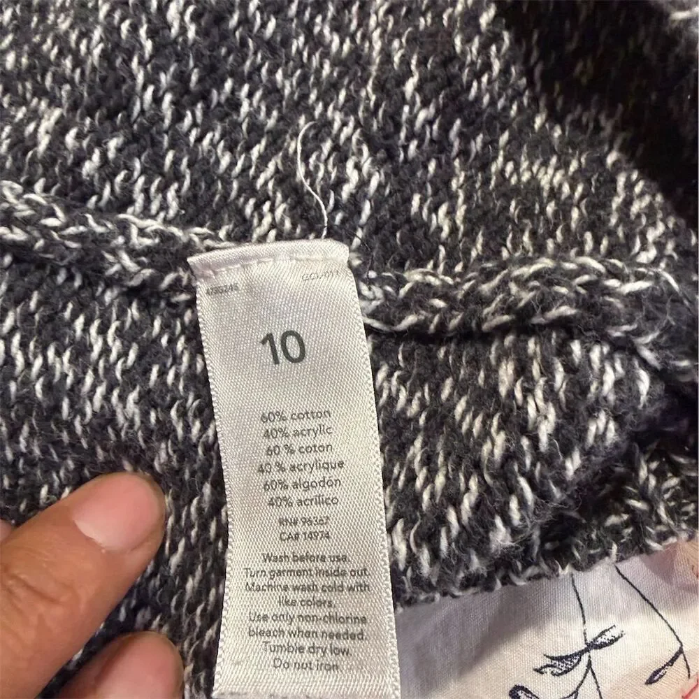 OshKosh B'gosh unisex Marled Knit Cardigan Sweater Size 10 Multicolor